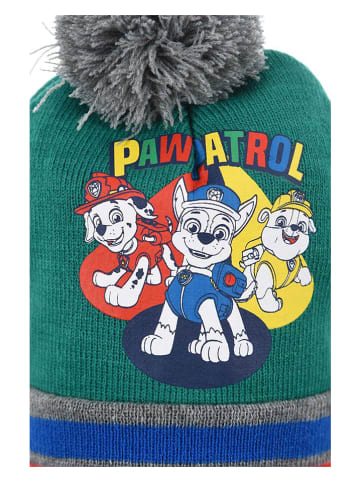 Paw Patrol Muts met pompon "Paw Patrol" grijs/groen