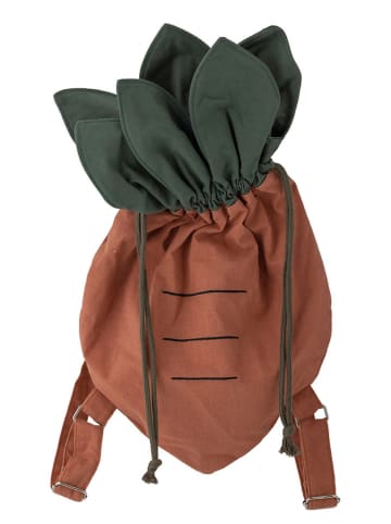 Bloomingville Rucksack in Orange/ Grün - (B)30,5 x (H)44 cm  - ab 2 Jahren