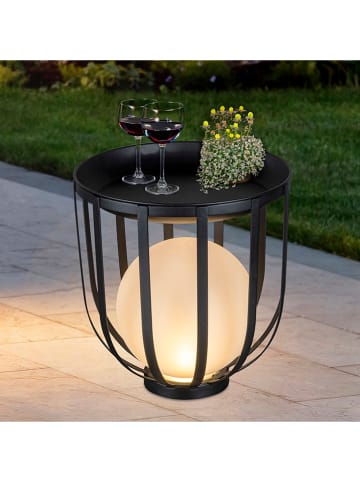 Profigarden Solarna lampa zewnętrzna LED w kolorze czarnym - 30 x 32 x 30 cm