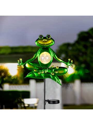 Profigarden Solarna lampa ogrodowa LED w kolorze zielono-czarnym - wys. 102  cm