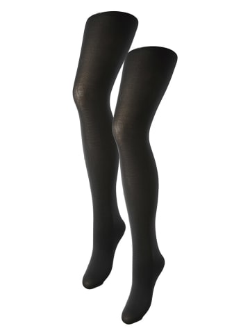 Pieces 2-delige set: panty's zwart - denier 40