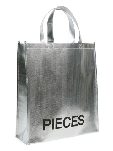 Pieces Henkeltasche in Silber