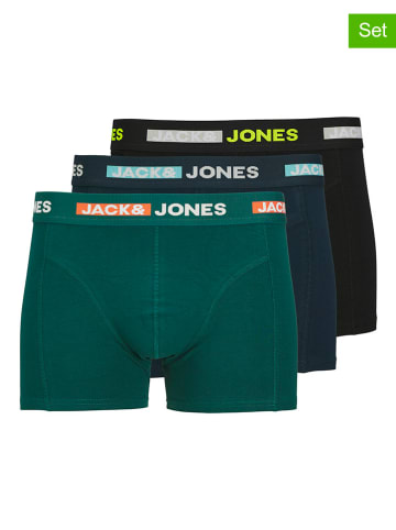 Jack & Jones 3-delige set: boxershorts groen/donkerblauw/zwart