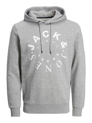 Jack & Jones Hoodie "Warrior" in Hellgrau