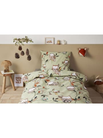 beddinghouse kids Komplet pościeli "Owlsome" w kolorze zielonym