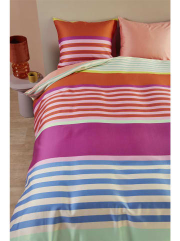 Oilily Satin-Bettwäsche-Set "Carly" in Bunt/ Rosa