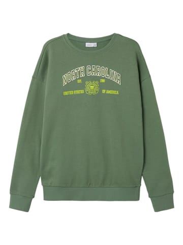 name it Sweatshirt "Lamane" groen