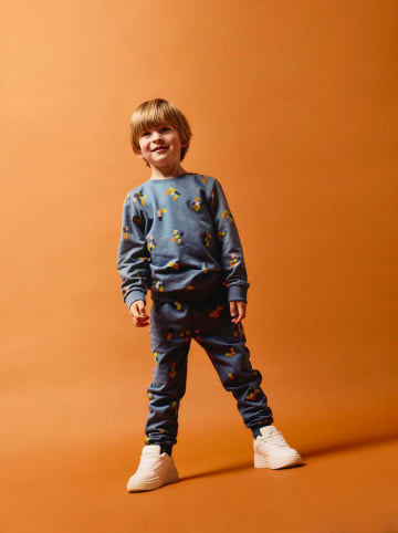 name it Sweatbroek "Leore" meerkleurig/donkerblauw