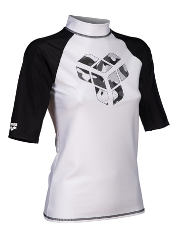 Arena Zwemshirt wit/zwart