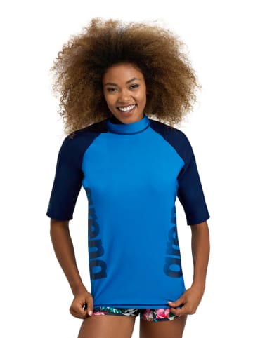 Arena Badeshirt in Blau/ Dunkelblau