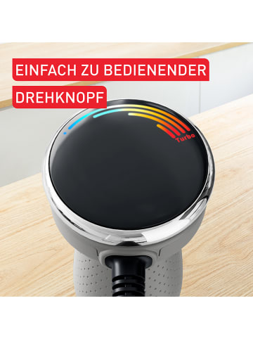 Tefal 4tlg. Set: Stabmixer "Quickchef - HB67MB30" in Silber/ Grau