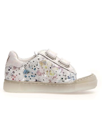 Naturino Leder-Sneakers "Eindhoven" in Weiß/ Beige