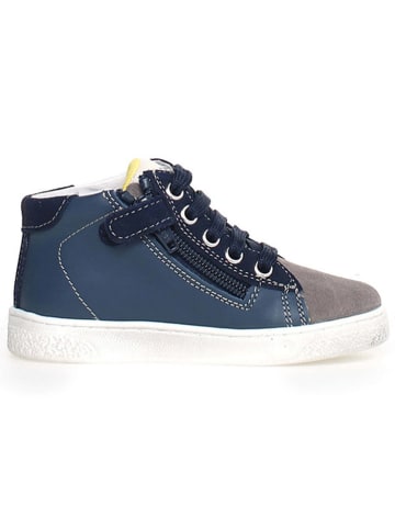 Naturino Leren sneakers "Pinn" donkerblauw/grijs