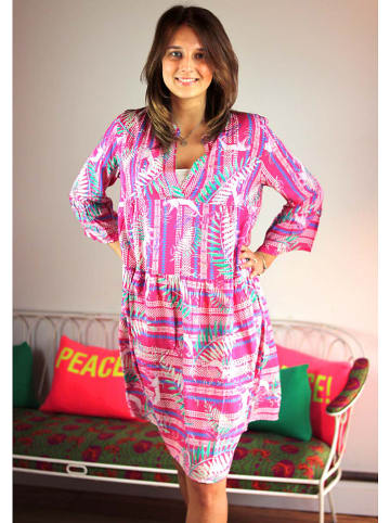 miss goodlife Jurk roze/wit