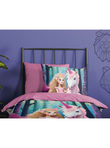 Pure Microvezel beddengoedset "Julia" lichtroze/mintgroen
