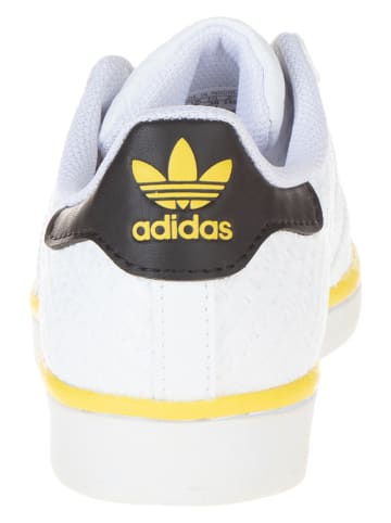adidas Sneakers "Superstar" in Weiß/ Gelb