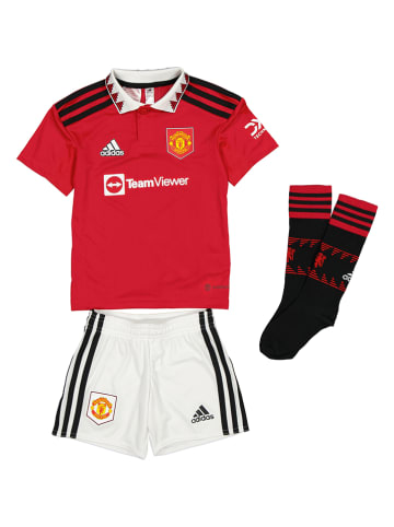 adidas Trainingsanzug "Manchester United" in Rot/ Schwarz/ Weiß