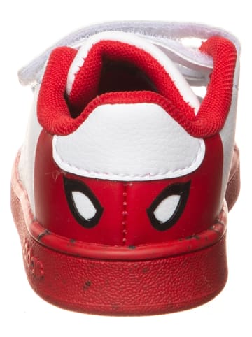 adidas Sneakers "Adventage Spiderman" wit/rood
