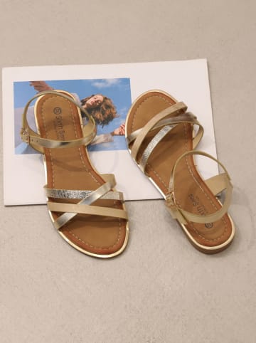 Sixth Sens Sandalen goudkleurig
