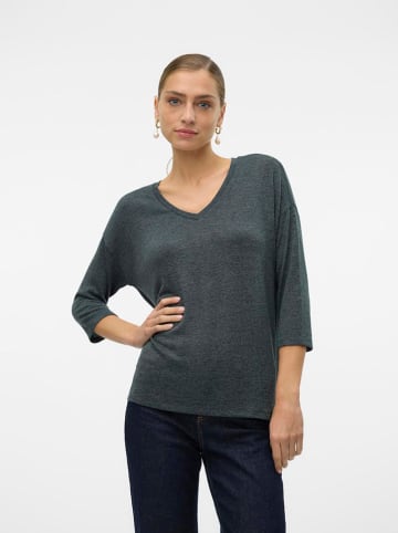 Vero Moda Pullover in GrÃ¼n/ Schwarz