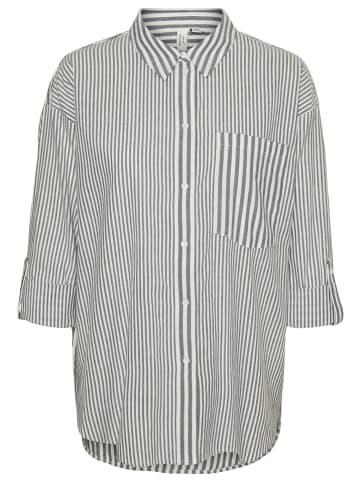 Vero Moda Bluse in Weiß/ Grau