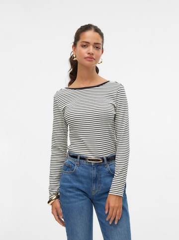 Vero Moda Longsleeve wit/zwart
