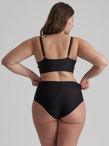Bye Bra Figi high waist w kolorze czarnym