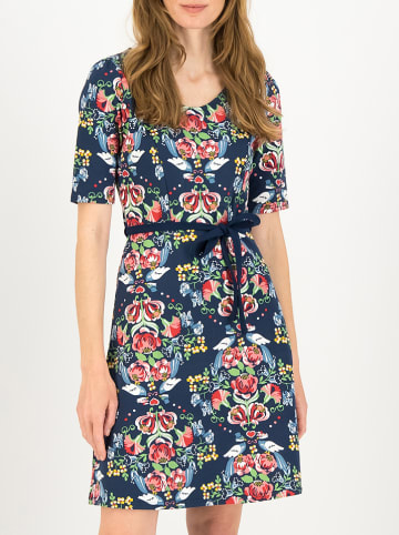 Blutsgeschwister Jurk "Home Cute" donkerblauw/meerkleurig