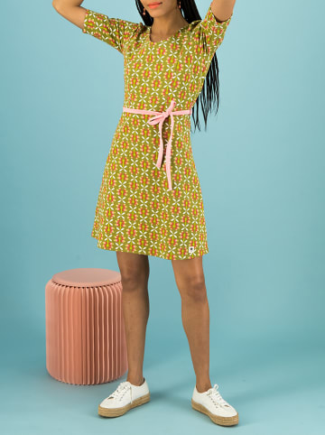 Blutsgeschwister Jurk "Home Cute" lichtgroen/meerkleurig