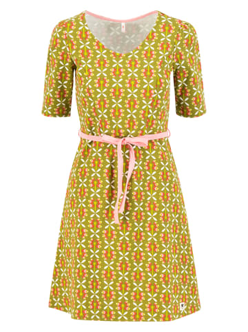 Blutsgeschwister Jurk "Home Cute" lichtgroen/meerkleurig