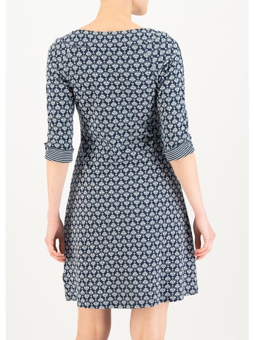 Blutsgeschwister Kleid "Mod a Hula Button" in Dunkelblau/ Weiß