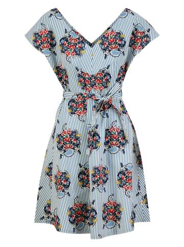 Blutsgeschwister Kleid "True Love Hourglass" in Hellblau/ Bunt