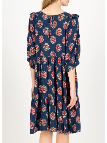 Blutsgeschwister Kleid "Fabala di Farfalla" in Dunkelblau/ Rot/ Bunt