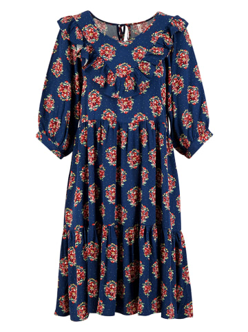 Blutsgeschwister Kleid "Fabala di Farfalla" in Dunkelblau/ Rot/ Bunt