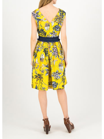 Blutsgeschwister Kleid "Souvenir Avec Plaisir" in Gelb/ Schwarz