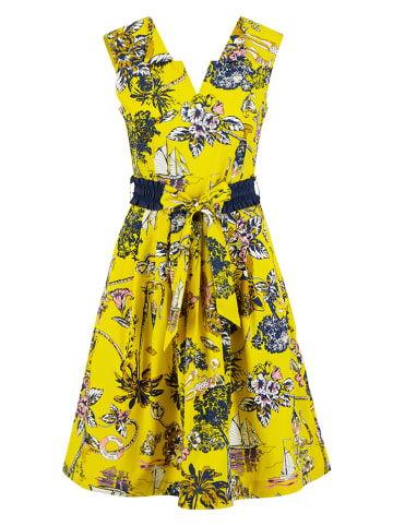 Blutsgeschwister Kleid "Souvenir Avec Plaisir" in Gelb/ Schwarz