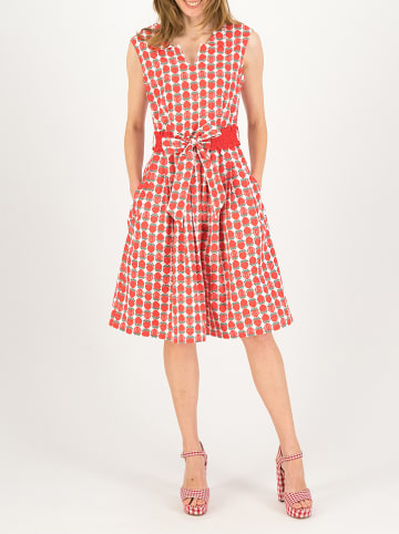 Blutsgeschwister Kleid "Souvenir Avec Plaisir" in Rot/ Weiß