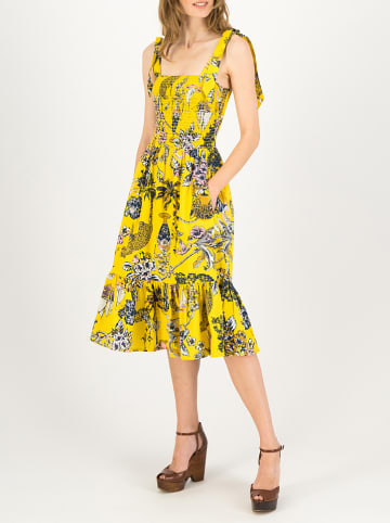 Blutsgeschwister Jurk "Seaside Picknick Love" geel/zwart