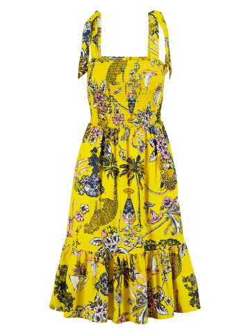 Blutsgeschwister Jurk "Seaside Picknick Love" geel/zwart