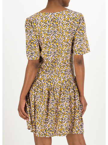 Blutsgeschwister Jurk "Hang on Honey Summer" beige/geel/grijs