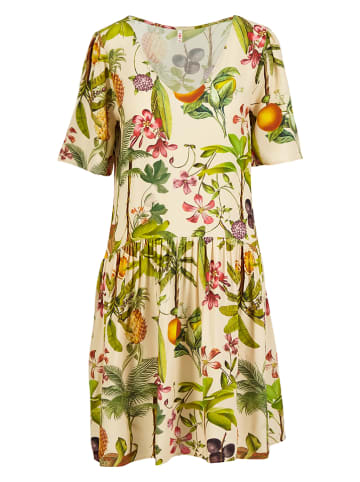 Blutsgeschwister Kleid "Hang on Honey Summer" in Creme/ Grün/ Bunt