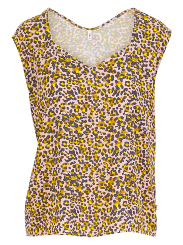 Blutsgeschwister Shirt "Lighthearted Diamond" geel/bruin/lichtroze