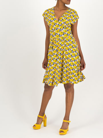 Blutsgeschwister Kleid "La Vie est Belle" in Gelb/ Bunt