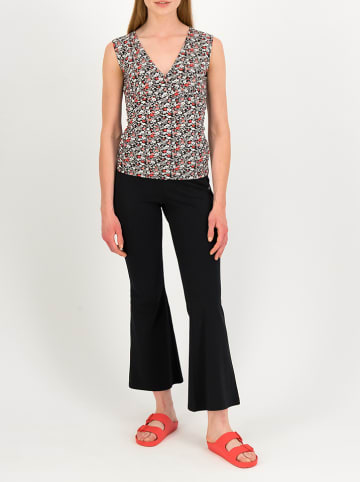 Blutsgeschwister Top "Mon Soleil Cache" zwart/rood/wit