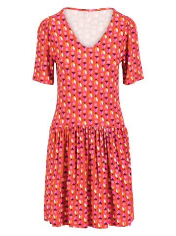 Blutsgeschwister Jurk "Summer Ease Cache" rood/meerkleurig