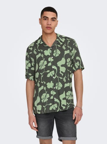 ONLY & SONS Blouse - regular fit - groen