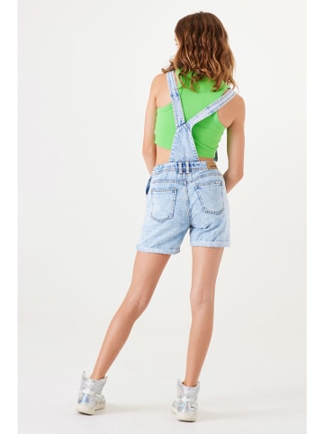 Garcia Jeans-Latzhose in Hellblau