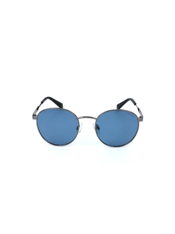 Polaroid Okulary przeciwsłoneczne unisex w kolorze szaro-błękitnym
