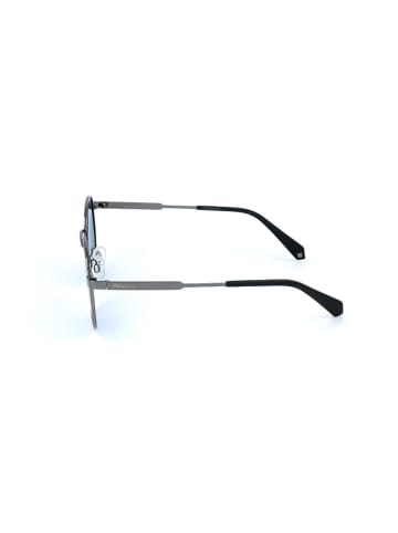 Polaroid Unisex-Sonnenbrille in Grau/ Hellblau