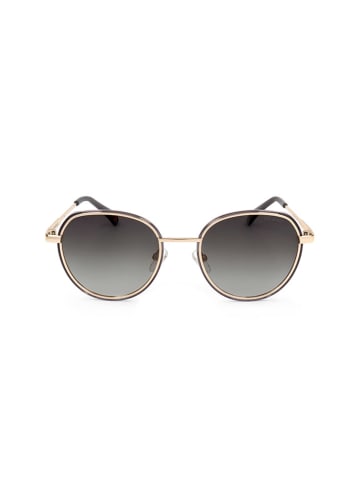 Polaroid Unisex-Sonnenbrille in Gold/ Grau